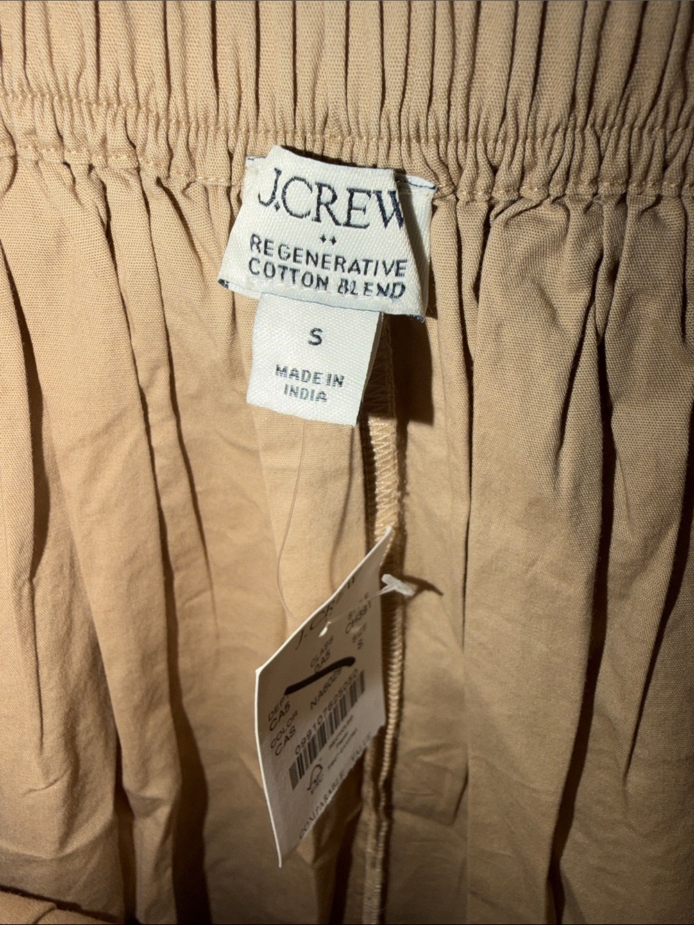 J. Crew Pleated button-front midi skirt in chestnut - Picture 5 of 7